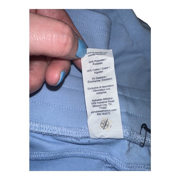 Alphalete Womens Blue Essential Core Shorts, Small - Picture 6 of 9